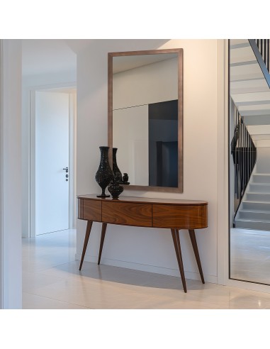 Spiegel mit braunem Holzrahmen – 4505001