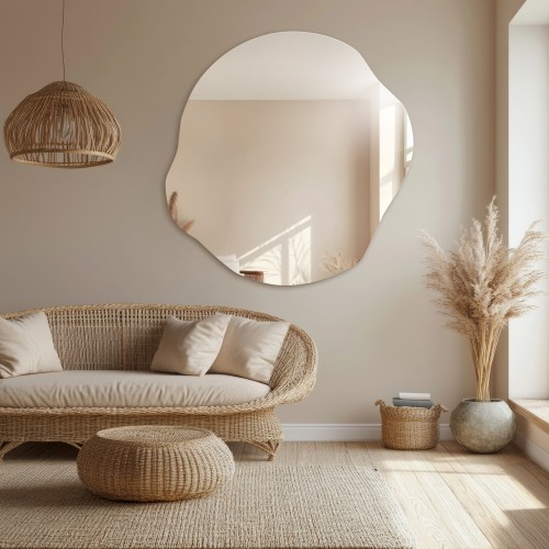 Dekorativer Spiegel in organischer Form - CYRKON