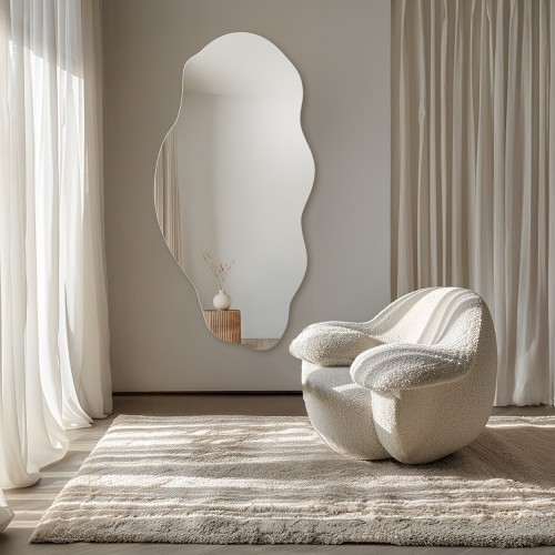 Dekorativer Spiegel in organischer Form - LOLIT