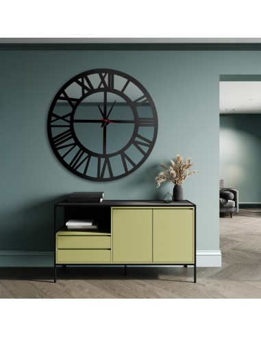 Spiegelwanduhr in Loftoptik - ORES -...