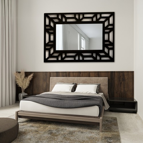 Spiegel mit durchbrochenem MDF-Dekorahmen - ROZEL-... 2