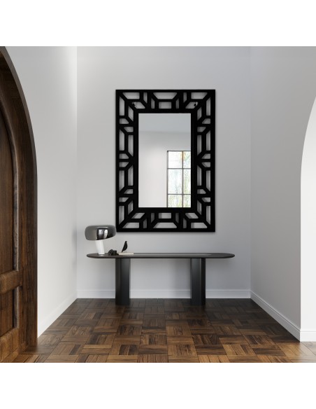 Spiegel mit durchbrochenem MDF-Dekorahmen - ROZEL- Rahmenfarbe nach Wahl