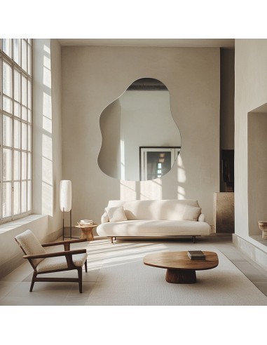 Dekorativer Spiegel in organischer Form - STONE