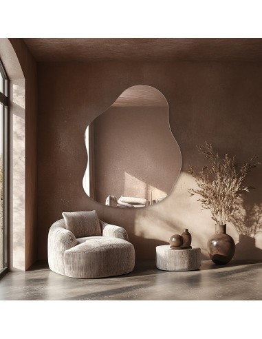 Dekorativer Spiegel in organischer Form - STONE