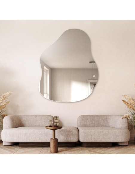 Dekorativer Spiegel in organischer Form - STONE
