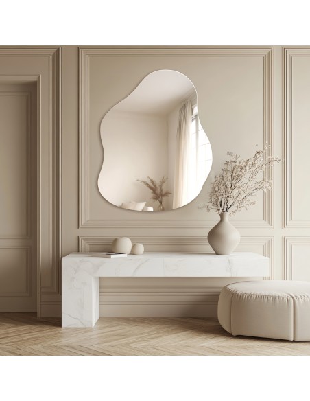 Dekorativer Spiegel in organischer Form - STONE