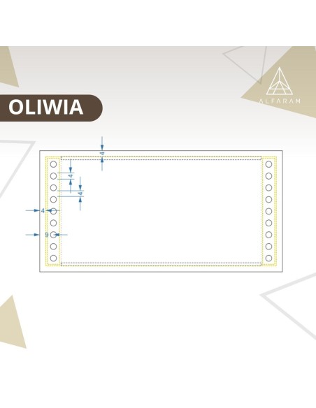 Rechteckiger Badezimmerspiegel mit Touchpanel - OLIWIA LED PREMIUM