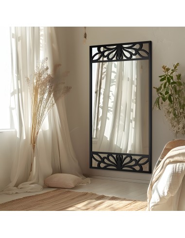 Rechteckiger Spiegel mit durchbrochenem...