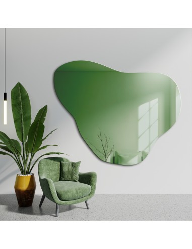 Unregelmäßiger grüner Spiegel - EMERALD GREEN
