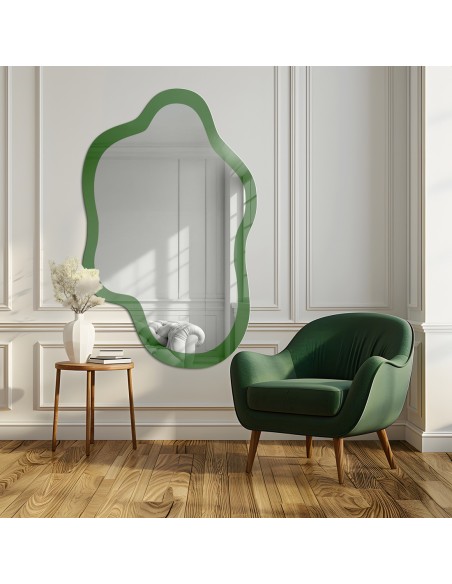 Unregelmäßiger grüner Spiegel - CYPRESS GREEN