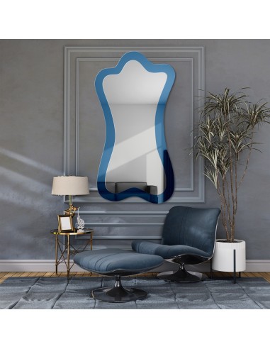 Unregelmäßiger blauer Spiegel - SAPPHIRE BLUE