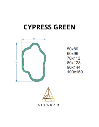 Unregelmäßiger grüner Spiegel - CYPRESS GREEN