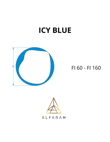 Unregelmäßiger blauer Spiegel - ICY BLUE