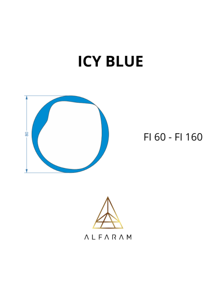 Unregelmäßiger blauer Spiegel - ICY BLUE