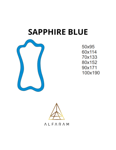 Unregelmäßiger blauer Spiegel - SAPPHIRE BLUE