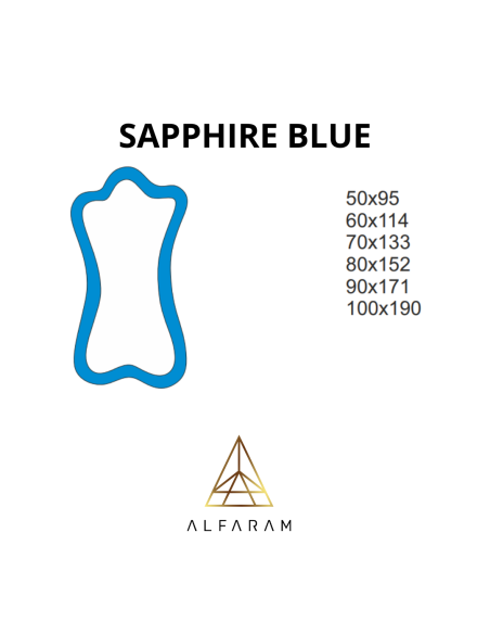 Unregelmäßiger blauer Spiegel - SAPPHIRE BLUE