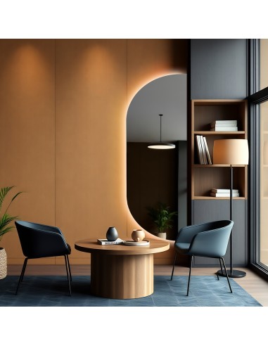 Unregelmäßig geformter Spiegel mit Beleuchtung...