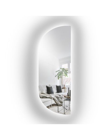 Unregelmäßig geformter Spiegel mit Beleuchtung – NOE LED