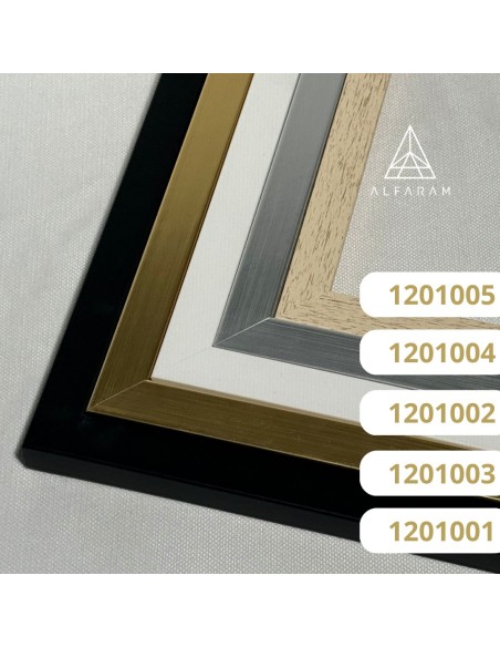 Rechteckige Spiegel in minimalistischen goldenen rahmen -1201 – Rahmenfarbe zu Auswahl