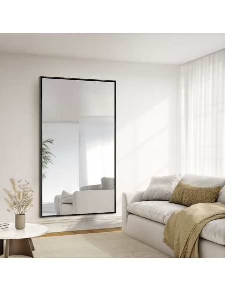 Moderner großer Wandspiegel mit Holzrahmen - 2101 - Rahmenfarbe nach Wahl