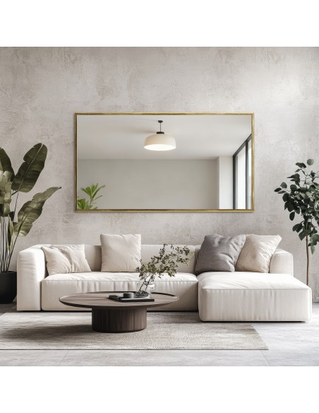 Moderner großer Wandspiegel mit Holzrahmen - 2101 - Rahmenfarbe nach Wahl