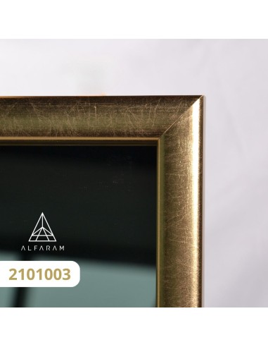 Moderner großer Wandspiegel mit Holzrahmen -...