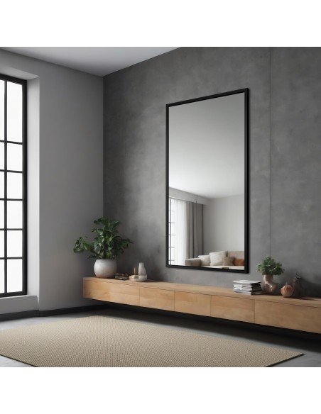 Spiegel mit schlichtem elegantem Rahmen - 1502 - Rahmenfarbe nach Wahl