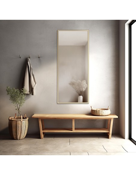 Spiegel mit feinem dekorativem Holzrahmen - 1501 - Rahmenfarbe nach Wahl