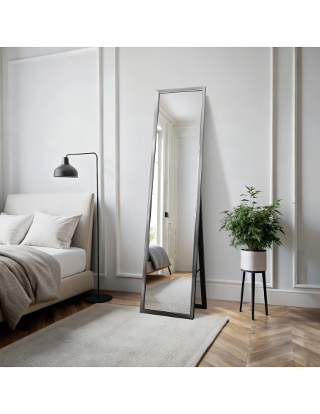 Standspiegel mit elegantem Holzrahmen für Garderobe - 2801 - Rahmenfarbe nach Wahl