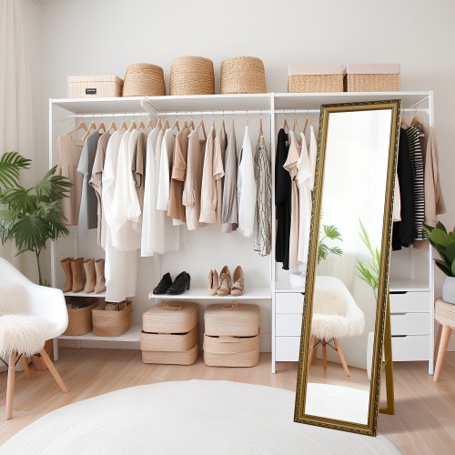 Standspiegel mit dekorativem Holzrahmen - 4001 -... 2