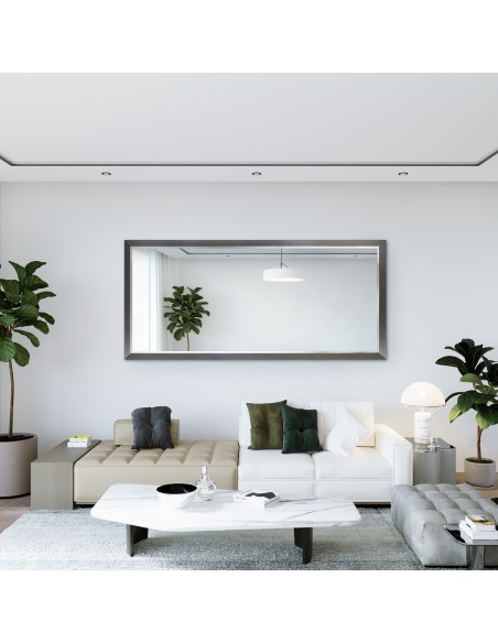 Spiegel mit elegantem Rahmen in Silber und Bronze - 5201002