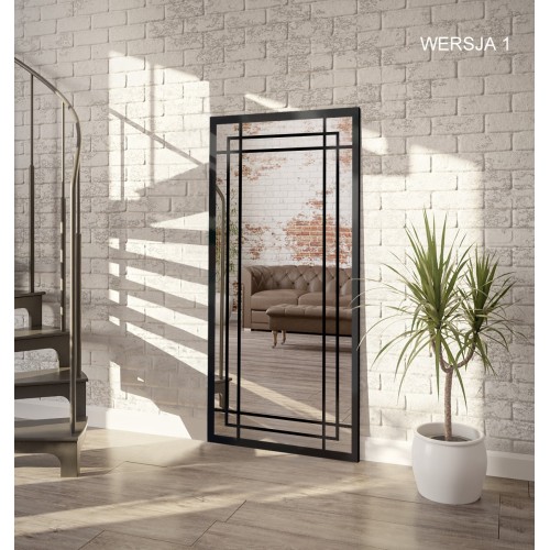 Spiegel in Loftoptik mit Sprossenleisten - BERNARD -...