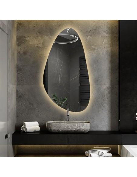 Spiegel in unregelmäßiger Form mit Beleuchtung - SYDERYT LED