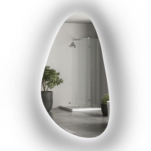 Spiegel in unregelmäßiger Form mit Beleuchtung - SYDERYT LED 2