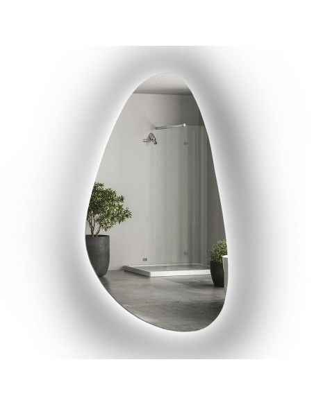 Spiegel in unregelmäßiger Form mit Beleuchtung - SYDERYT LED