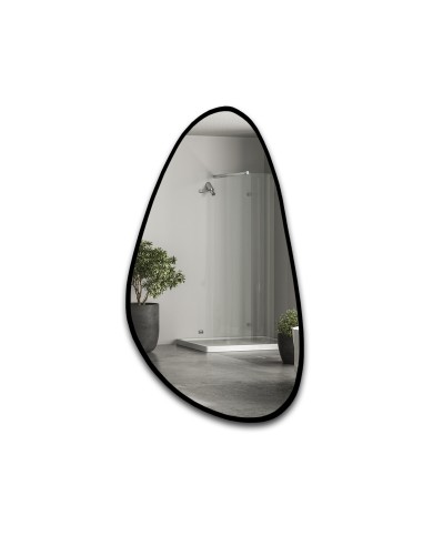 Spiegel mit unregelmäßiger Form im Rahmen -...