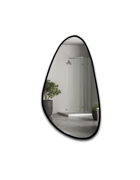 Spiegel mit unregelmäßiger Form im Rahmen - SYDERYT IM RAHMEN