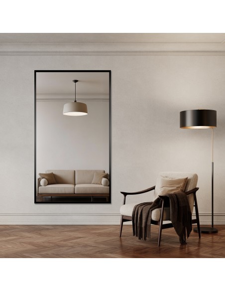 Moderner großer Wandspiegel in Holzrahmen - 1503 - nach Maß