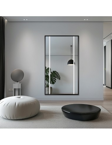 Spiegel mit Hintergrundbeleuchtung, Rahmen...