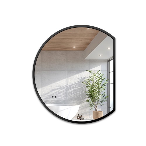 Runder Spiegel mit mattschwarzem MDF-Rahmen - OTTO... 2