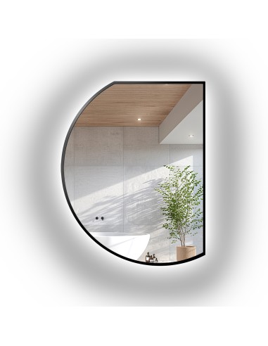 Spiegel mit unregelmäßiger Form in schwarzem...