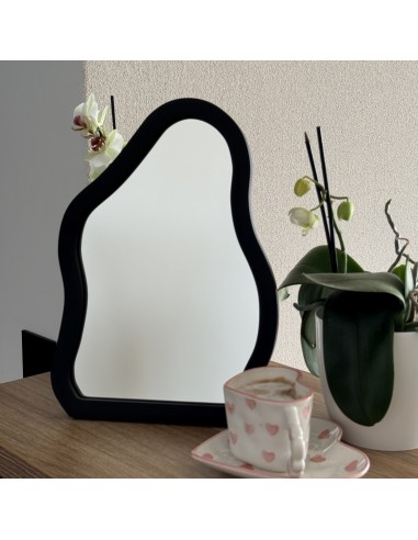 Kosmetikspiegel mit schwarzem MDF-Rahmen -...