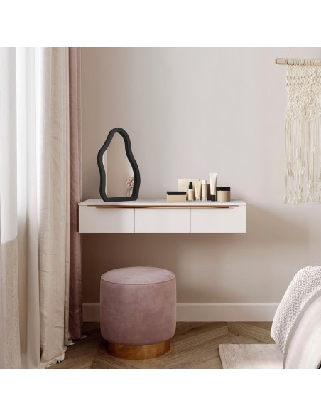 Kosmetikspiegel mit schwarzem MDF-Rahmen - STONE PETITE