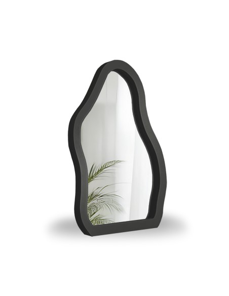 Kosmetikspiegel mit schwarzem MDF-Rahmen - STONE PETITE