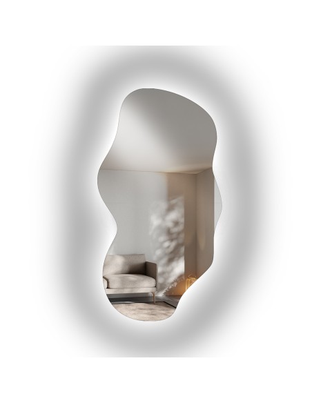 Spiegel in organischer Form mit Beleuchtung – VERALUCE LED