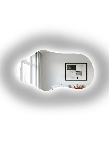 Asymmetrischer Spiegel mit Beleuchtung – MELODY...
