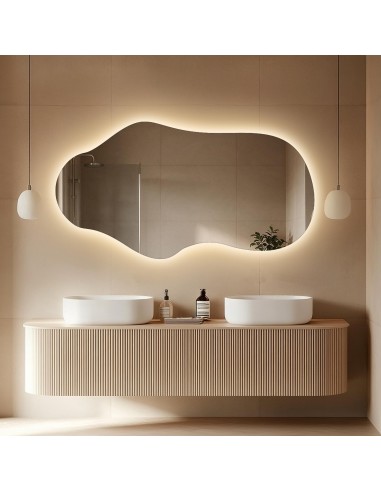 Asymmetrischer Spiegel mit Beleuchtung – MELODY...