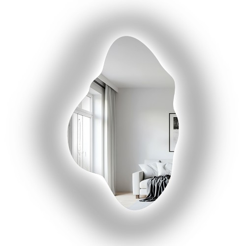 Asymmetrischer Spiegel mit Beleuchtung – POCO LED 2