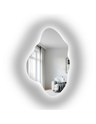 Asymmetrischer Spiegel mit Beleuchtung – POCO LED
