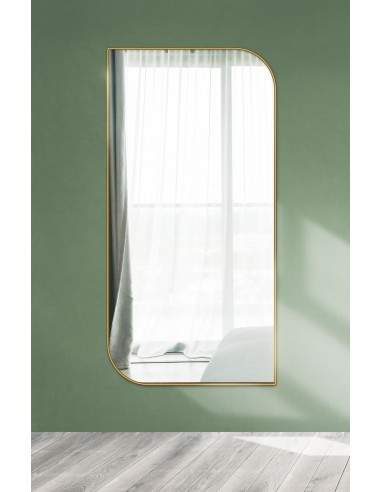 Spiegel mit goldenem Rahmen MDF SLIM - Träne -...